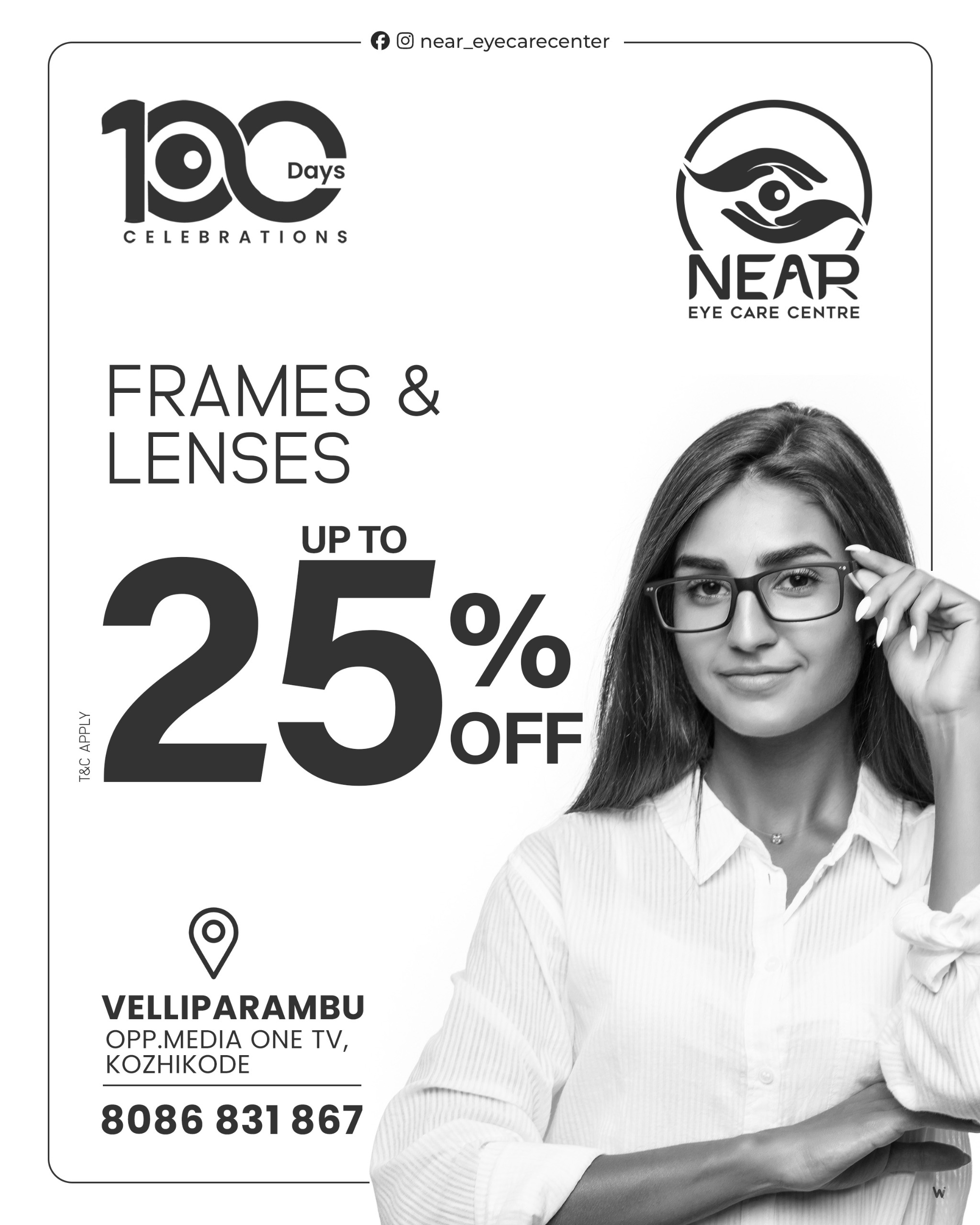 Optometrist consulting with patient
