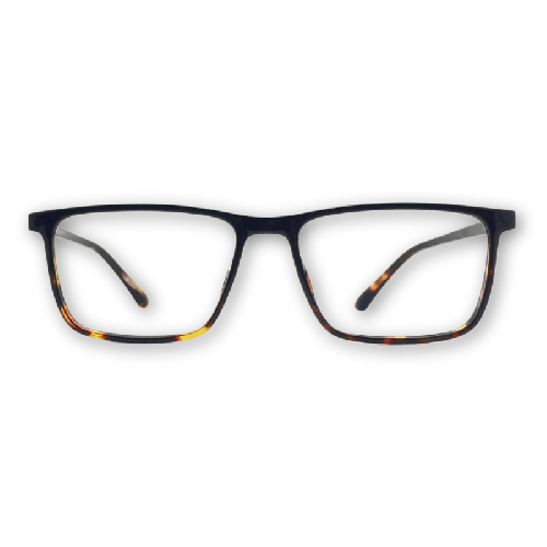Modern titanium frame eyeglasses